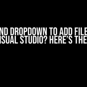 Can’t find dropdown to add file as link in Visual Studio? Here’s the Fix!