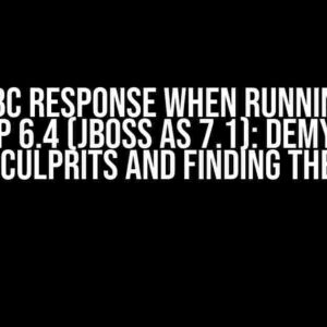 Slow JDBC Response When Running Under JBoss EAP 6.4 (JBoss AS 7.1): Demystifying the Culprits and Finding the Fix